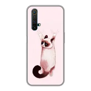 Чохол на Реалмі Х50 з Котиками (VPrint) (Котик падає)