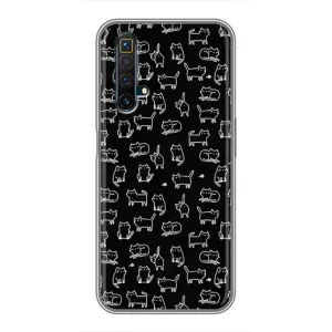 Чохол з принтом для Realme X50 (AlphaPrint) Модні коти (Маленькі котики)