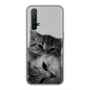 Чохол з малюнком кіт на Realme X50 (Пара котів)