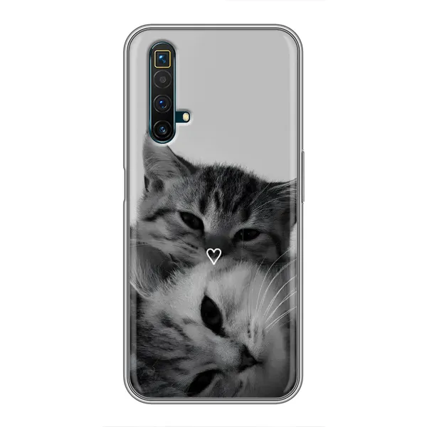 Чохол з принтом «Пара котів» для Realme X50