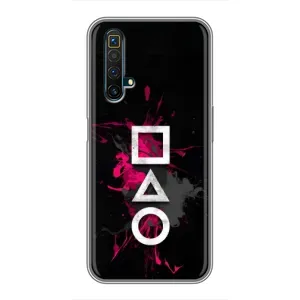 Чохол Гра в кальмара для Realme X50 (Символи Гра кальмара)