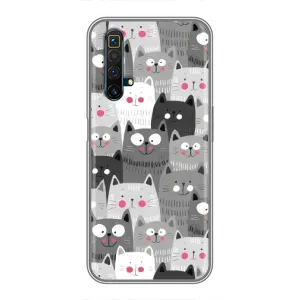 Чохли з Котиками для Realme X50 (VPrint) (Мальовані котики)