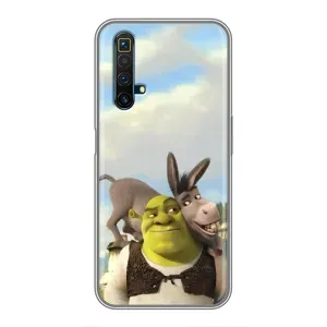 Чохол з мультфільмом Шрек на Realme X50 (Шрек та Осел)