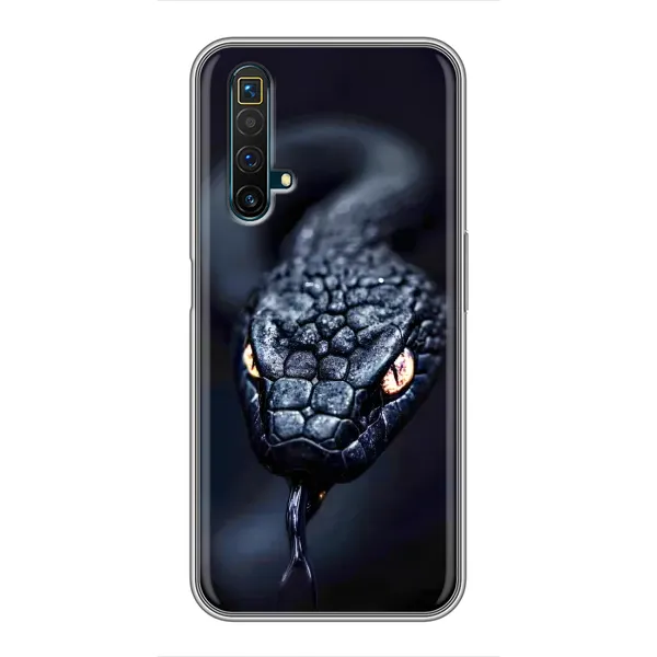 Чохол з принтом «Чорна змія» для Realme X50 Чохол з принтом «Чорна змія» для Realme X50