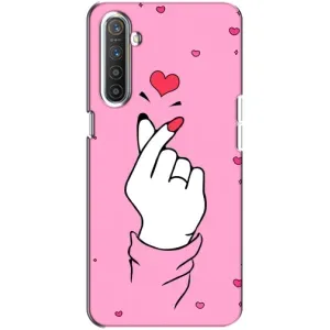 Чохол з принтом для Realme XT (AlphaPrint - Знак сердечка)