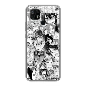Чохол з принтом «Ahegao manga» для Xiaomi Redmi 10C