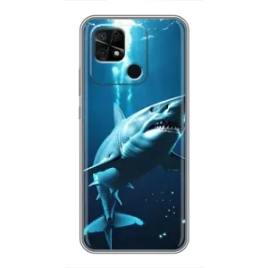 Чохол з принтом «Акула під водою» для Xiaomi Redmi 10C