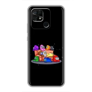 Чохли Амонг Ас для Xiaomi Redmi 10C (AlphaPrint) (Амонг-ас)