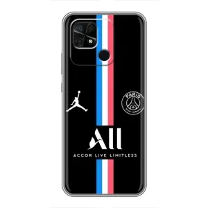 Чохли PSG для Xiaomi Redmi 10C (AlphaPrint) (футболка ПСЖ)