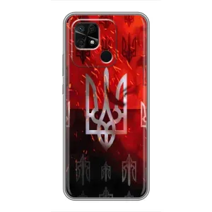Украинские Чехлы для Xiaomi Redmi 10C с картинкой УПА (AlphaPrint) (ГЕРБ УПА)