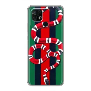 Чехлы ГУЧЧИ для Редми 10С (AlphaPrint) (Gucci змия)