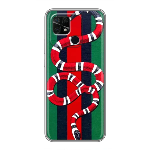 Чохол з принтом «Gucci змія» для Xiaomi Redmi 10C