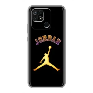 Чехлы для Xiaomi Redmi 10C - с картинкой JORDAN (AlphaPrint) (Jordan Gold)