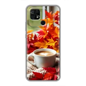 Чохол з унікальним дизайном 'Осінь з кавою' для Xiaomi Redmi 10C