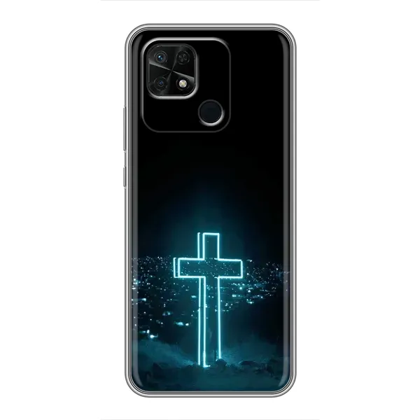 Чохол з принтом «Хрест і місто» для Xiaomi Redmi 10C Чохол з принтом «Хрест і місто» для Xiaomi Redmi 10C