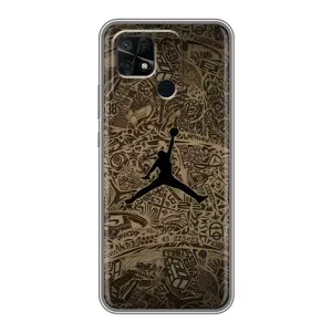 Чехлы для Xiaomi Redmi 10C - с картинкой JORDAN (AlphaPrint) (Logo Jordan)