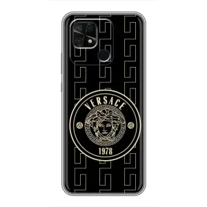 Чохол з принтом «Лого Версаче» для Xiaomi Redmi 10C