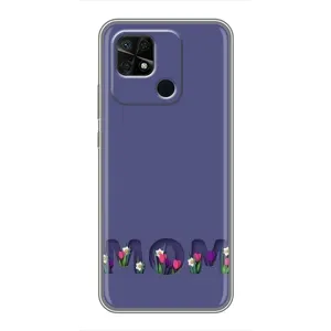 Чохол з принтом «Мама в квітах» для Xiaomi Redmi 10C