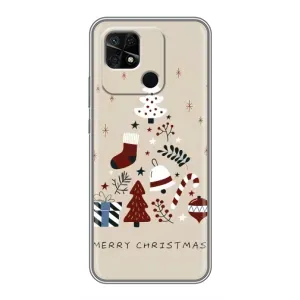 Різдвяні, Святкові Чохли для Сяомі Редмі 10Ц (Merry Christmas)