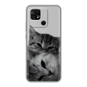 Чохол з принтом «Пара котів» для Xiaomi Redmi 10C