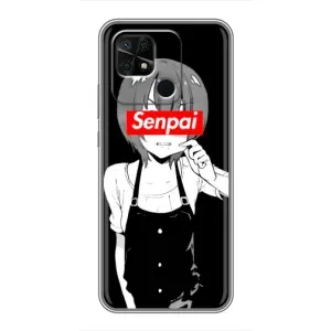 Чохол з принтом «Senpai» для Xiaomi Redmi 10C