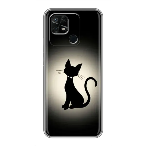 Чохол з принтом «Силует котика» для Xiaomi Redmi 10C Чохол з принтом «Силует котика» для Xiaomi Redmi 10C