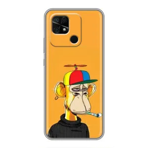 Чехлы с Обезьянами NFT для Xiaomi Redmi 10C (AlphaPrint) (Скучающая Обезьяна NFT)