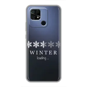 Зимні Чохли для Сяомі Редмі 10Ц - прозорий фон (Winter loading)