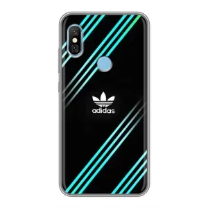 Чехлы Адидас для Xiaomi Redmi 6 pro (AlphaPrint) (Адидас с полосами)