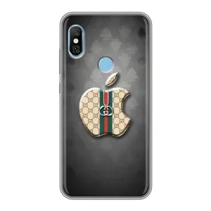 Чехлы ГУЧЧИ для Редми 6 Про (AlphaPrint) (Apple gucci)
