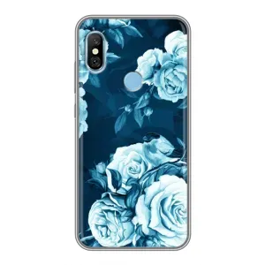 Чехлы (ART) Цветы на Xiaomi Redmi 6 pro (VPrint) (Блактині бутони)