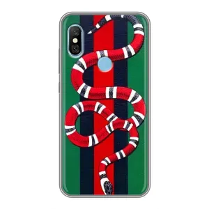 Чехлы ГУЧЧИ для Редми 6 Про (AlphaPrint) (Gucci змия)