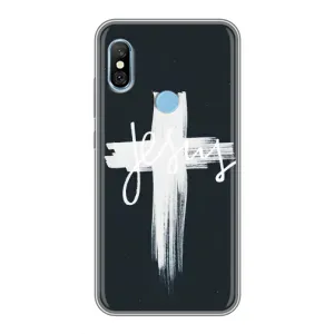 Чехол для Xiaomi Redmi 6 pro (AlphaPrint) - (Христианские) (Иисус)
