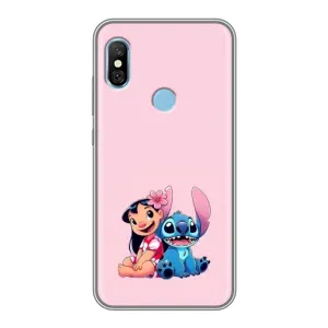 Чехол с принтом Стич на Xiaomi Redmi 6 pro (Лило и Стич)