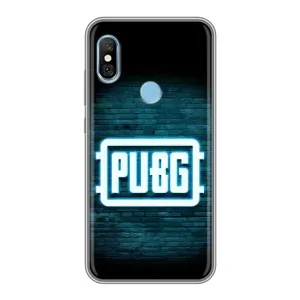 Чехол PUBG для Редми 6 Про (AlphaPrint) (Лого PUBG)