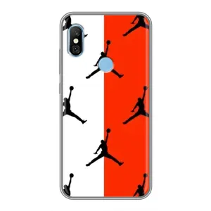 Чехлы для Xiaomi Redmi 6 pro - с картинкой JORDAN (AlphaPrint) (Лого Джордан)