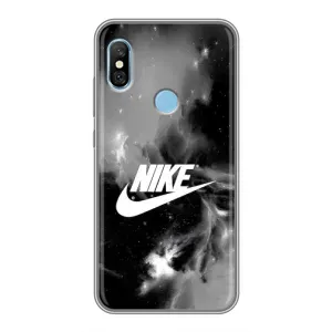 Чехол для Xiaomi Redmi 6 pro - с принтом Найк (AlphaPrint) (Лого Найк)