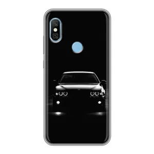 Чехол для Редми 6 Про - с принтом БМВ (AlphaPrint) (Машина BMW)