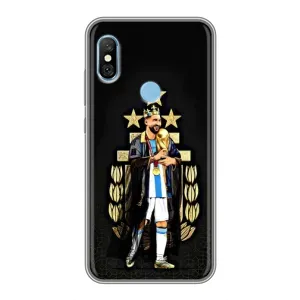 Чехлы для Xiaomi Redmi 6 pro (Leo чемпион) (AlphaPrint) (Месси Король)