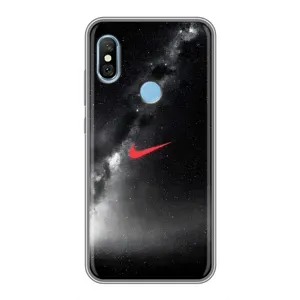 Чехол для Xiaomi Redmi 6 pro - с принтом Найк (AlphaPrint) (Найк красный)