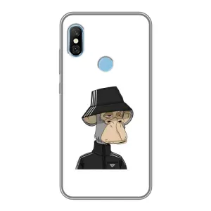 Чехлы с Обезьянами NFT для Xiaomi Redmi 6 pro (AlphaPrint) (обезьяна NFT Adidas)