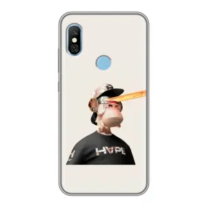 Чехлы с Обезьянами NFT для Xiaomi Redmi 6 pro (AlphaPrint) (обезьяна NFT в очках)
