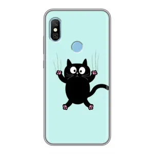 Чохол з принтом для Xiaomi Redmi 6 pro (AlphaPrint) Модні коти