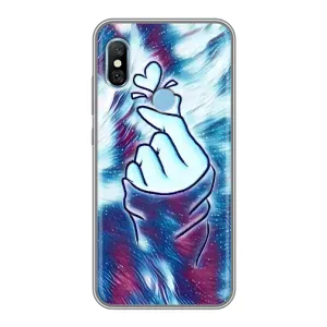 Чохол з принтом для Xiaomi Redmi 6 pro (AlphaPrint - Знак сердечка)