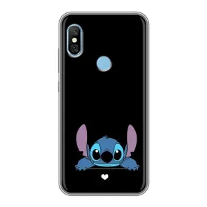Чехол с принтом Стич на Xiaomi Redmi 6 pro (Стич на черном)