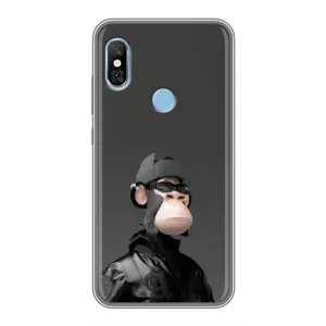 Чехлы с Обезьянами NFT для Xiaomi Redmi 6 pro (AlphaPrint) (стильная обезьяна NFT)