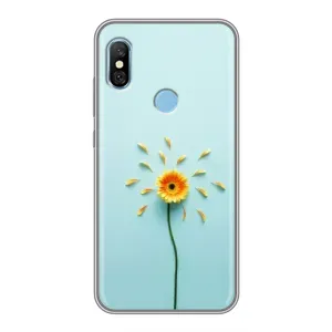 Чохли з квітами для Xiaomi Redmi 6 pro (VPrint) (Жовта квітка)