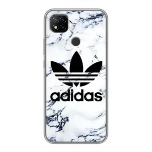 Чехлы Адидас для Xiaomi Redmi 9c (AlphaPrint) (Адидас на мраморе)