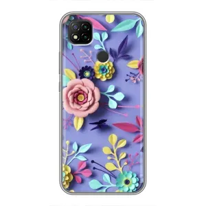 Чехлы с Цветами для Xiaomi Redmi 9c (VPrint) (Цветочный дизайн)