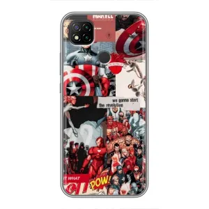 Чехол с принтом «Марвел Комикс» для Xiaomi Redmi 9c